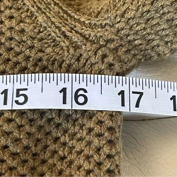 Women’s Sonoma green Everyday waffle Crew Neck Sweater XS NWT - Picture 8 of 9